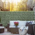 Artificial White Buxus Panel Backdrop Decoration