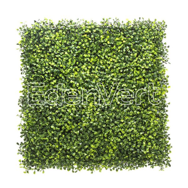 Faux Boxwood Mat Panel FR + UV Rated