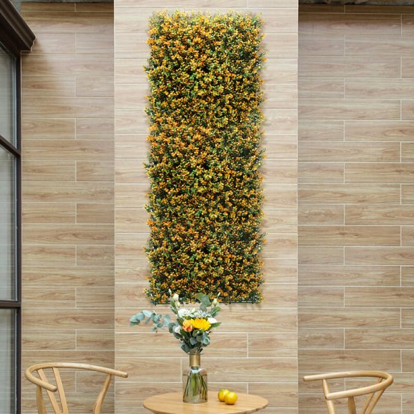 Orange Buxus Panel for Commercial / Home Decoration