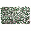 Azalea Leaf Willow Fence with Pink Flowers