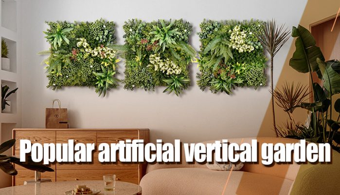 Popular artificial vertical garden