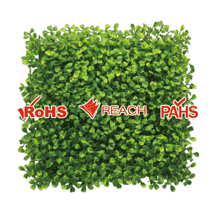 How to choose high quality artificial plants - 5 points 3 EdenVert products' certification-- RoHs, PAHs, REACH