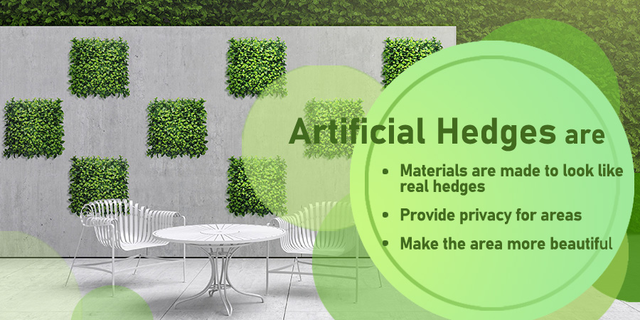 How to attach artificial hedges to fence? 2 What are artificial hedges