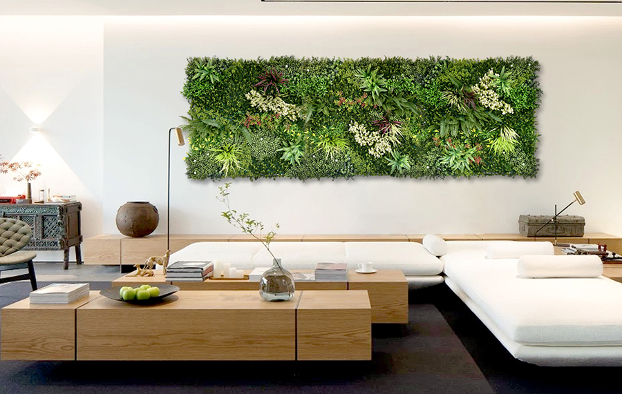 artificial green wall decoration