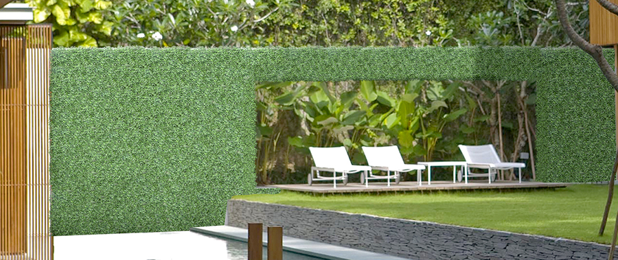 How to attach artificial hedges to fence? 5 artificial boxwood hedge