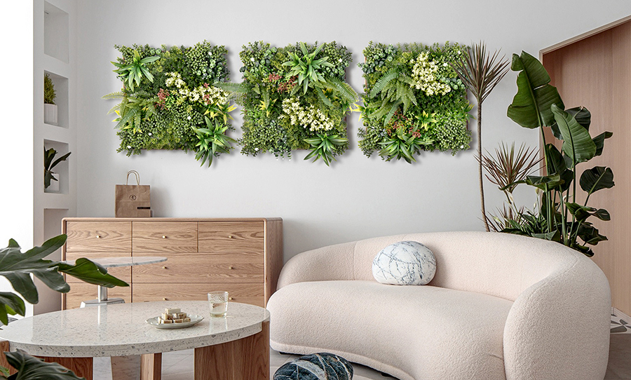 fake plant wall