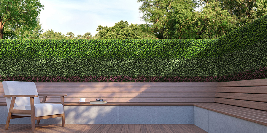 How to attach artificial hedges to fence? 3 EdenVert, artificial hedges on wooden fence