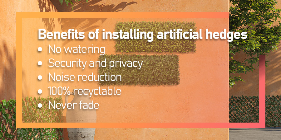 How to attach artificial hedges to fence? 6 EdenVert, benefits of installing artificial hedges