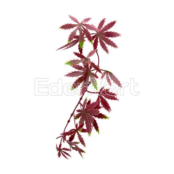 Red Maple Faux Hanging Plants Decoration
