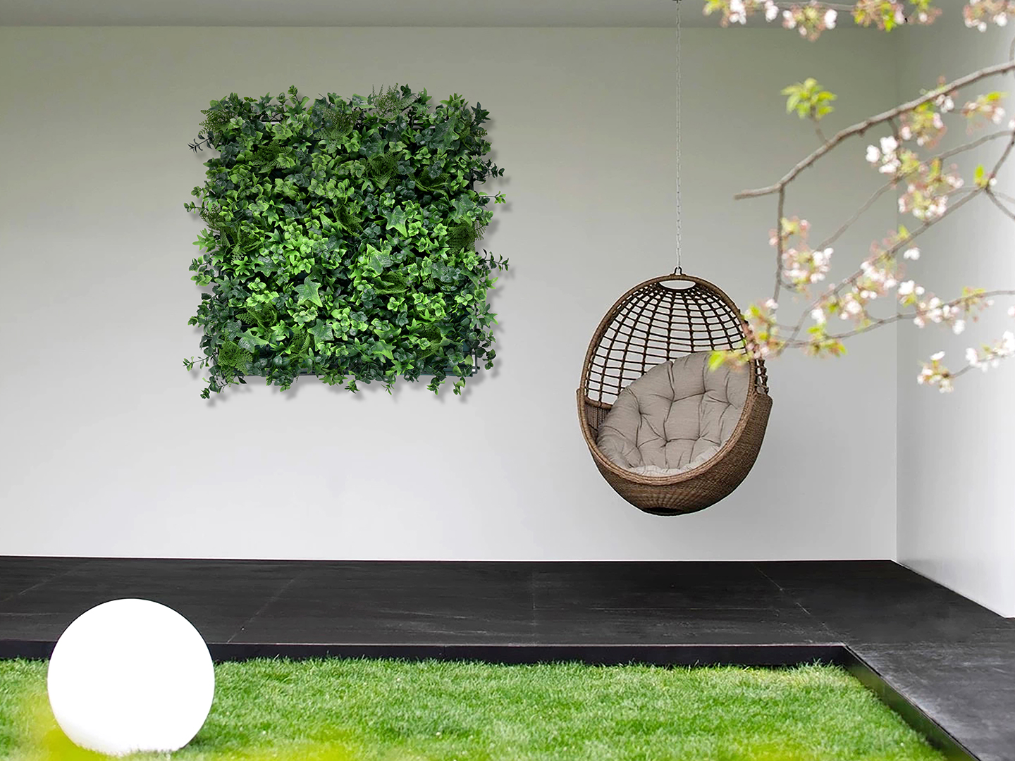 charming green wall