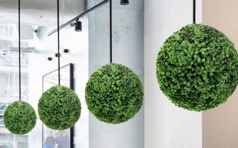 Hanging Artificial Topiary Balls Decoration