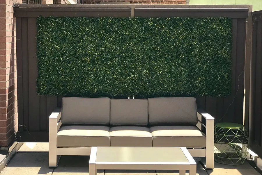 Perfect Privacy Screen of Artificial Hedges 3 artificial hedge privacy screen