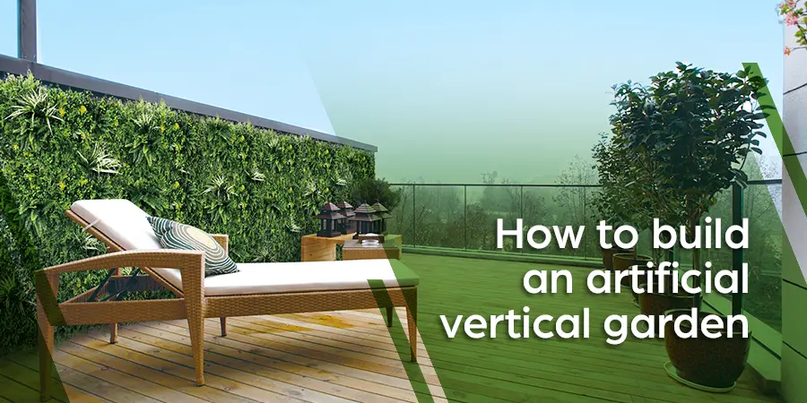 How to build an artificial vertical garden 1 How to build an artificial vertical garden
