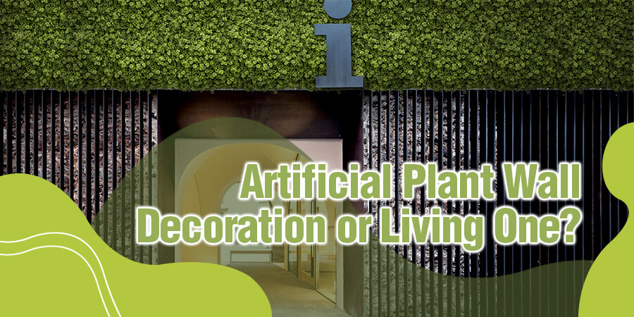 Artificial Plant Wall Decoration or Living One