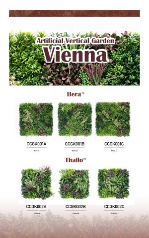 Vienna artificial vertical garden catalog