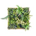 RheaB Hanging Artificial Plants with Wooden Frame