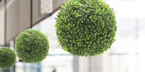 Indoor artificial topiary decoration