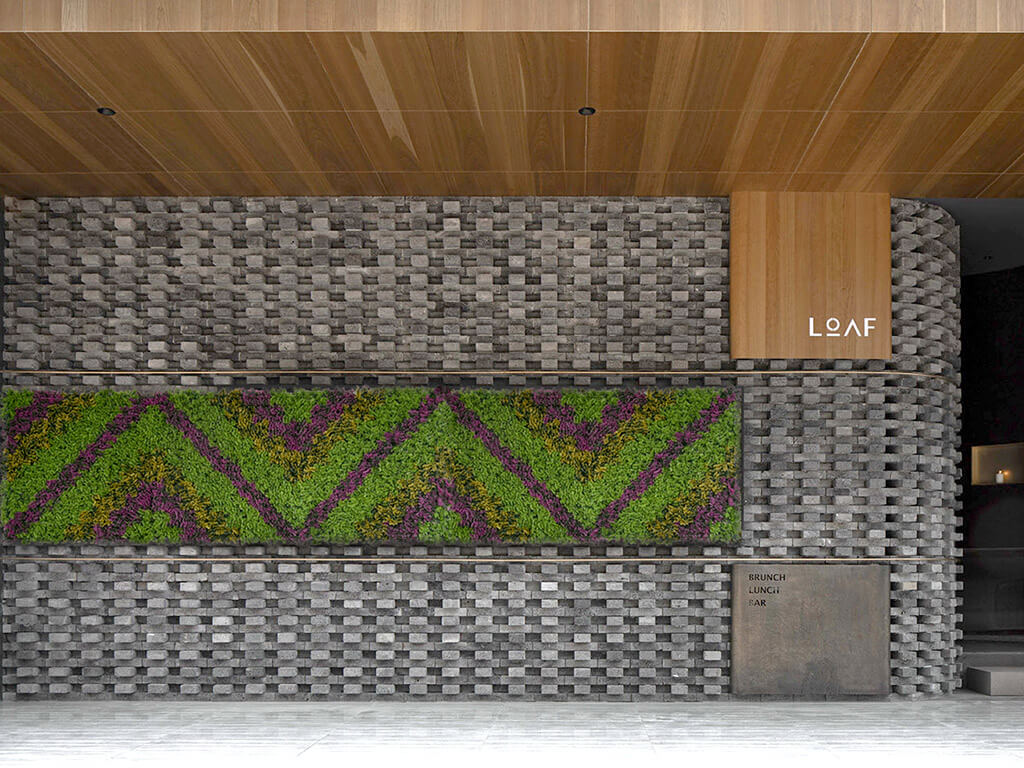 FAUX LIVING WALL FOR COMMERCIAL SPACES
