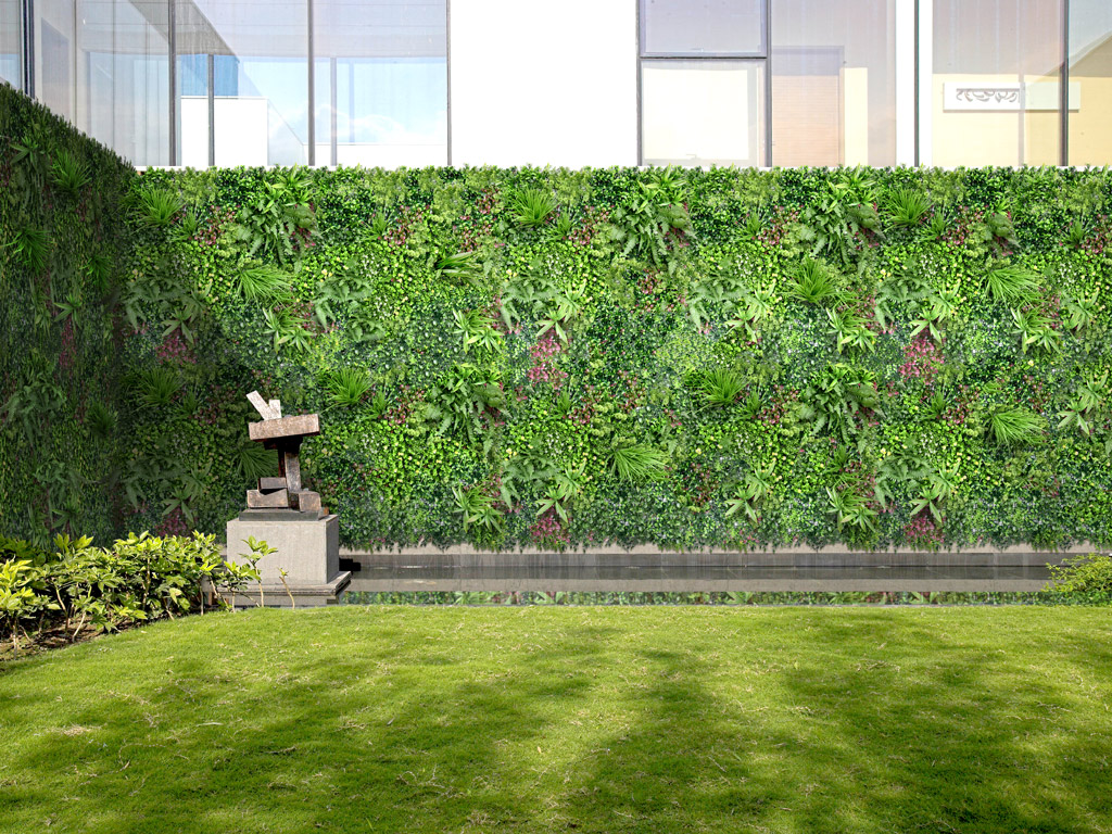 enclose your space with artificial green wall