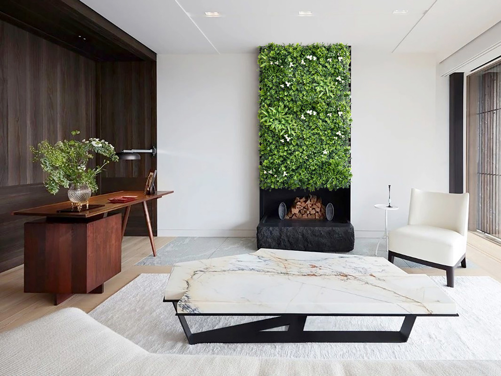 faux greenery wall for home&office