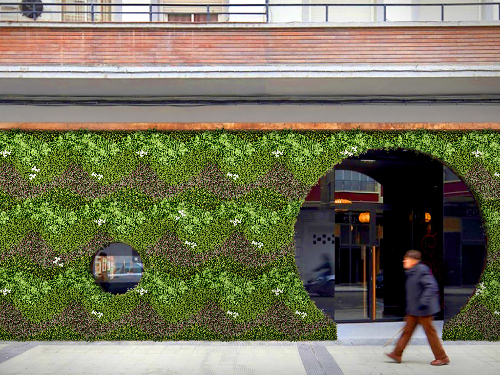 gain privacy with vertical garden walls
