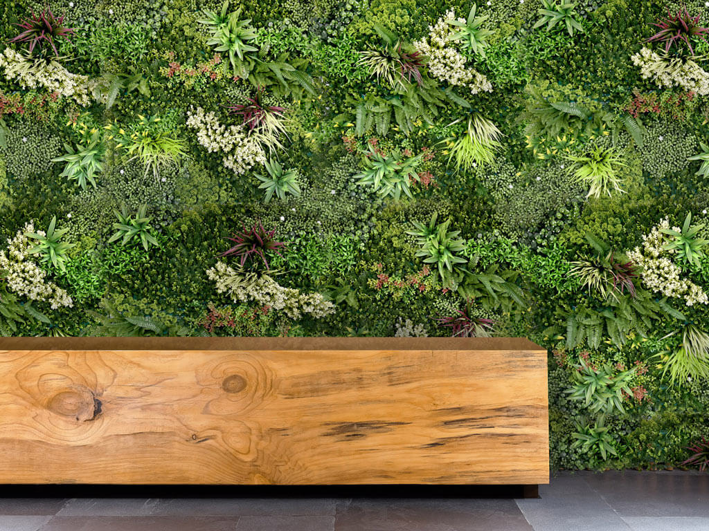 artificial living wall backdrop