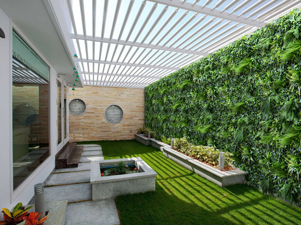 vertical wall garden for backyard