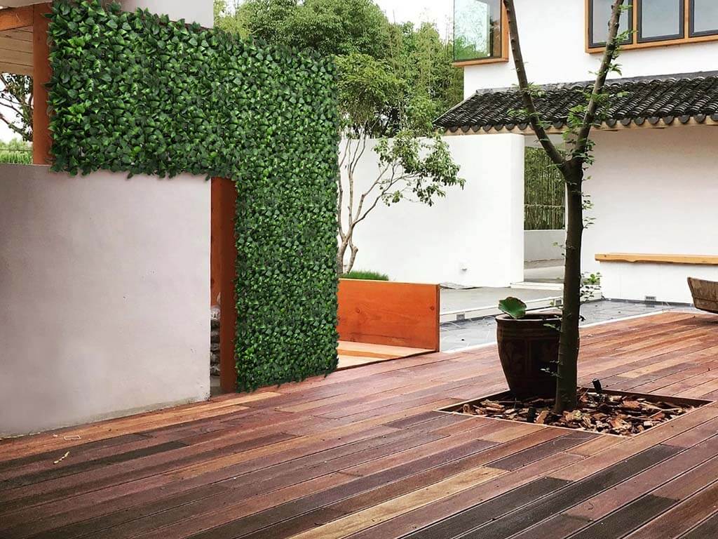 Customizable artificial green wall panels