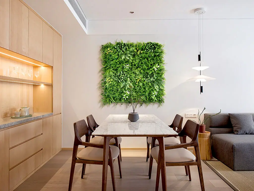ENHANCE INTERIOR DESIGN WITH ARTIFICIAL PLANT PANELS 1 INTERIOR ARTIFICIAL PLANT PANELS