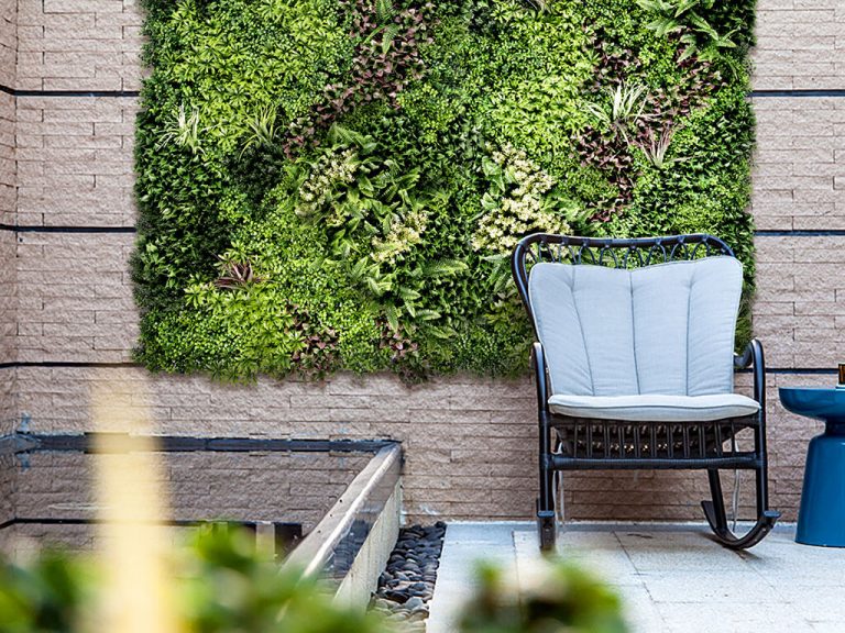 ARTIFICIAL LIVING WALLS FOR LIMITED OUTDOOR SPACE EdenVert