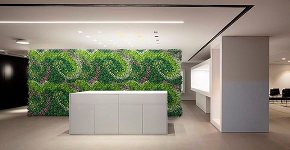 Artificial Living Walls for Offices
