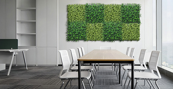 Enhance Office Spaces with Artificial Hedges