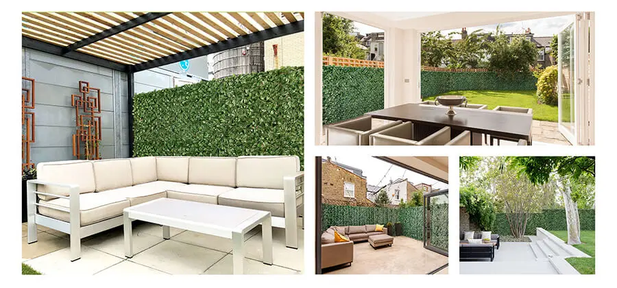 Gain Privacy in a Stylish Way with Artificial Fence 7 EdenVert Artificial Foliage Rolls