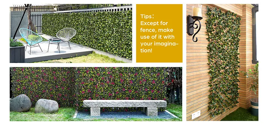 Gain Privacy in a Stylish Way with Artificial Fence 5 EdenVert Expandable Willow Fence