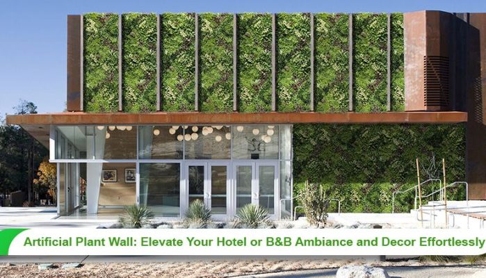 Artificial Plant Wall: Elevate Your Hotel or B&B Ambiance and Decor Effortlessly