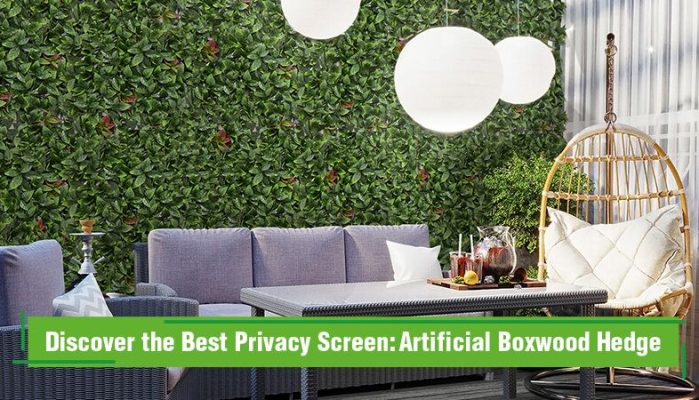 Discover the Best Privacy Screen: Artificial Boxwood Hedge