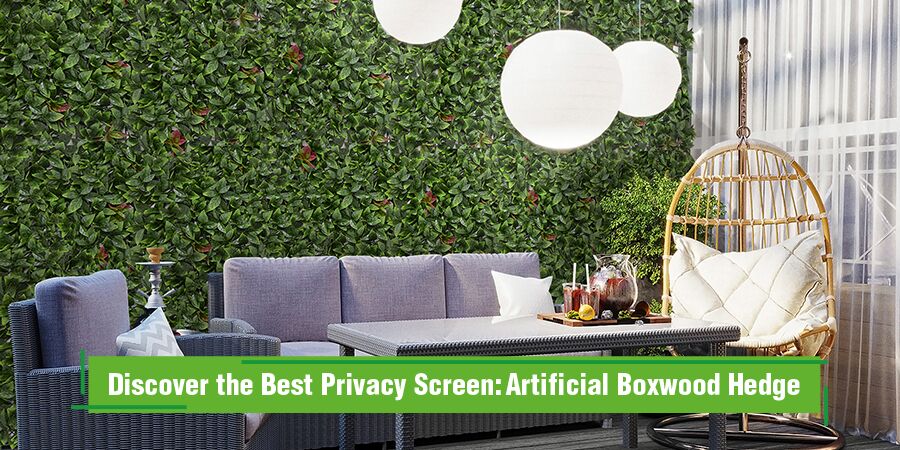 Privacy Screen- Artificial Boxwood Hedge