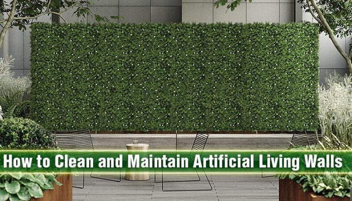 How to Clean and Maintain Artificial Living Walls