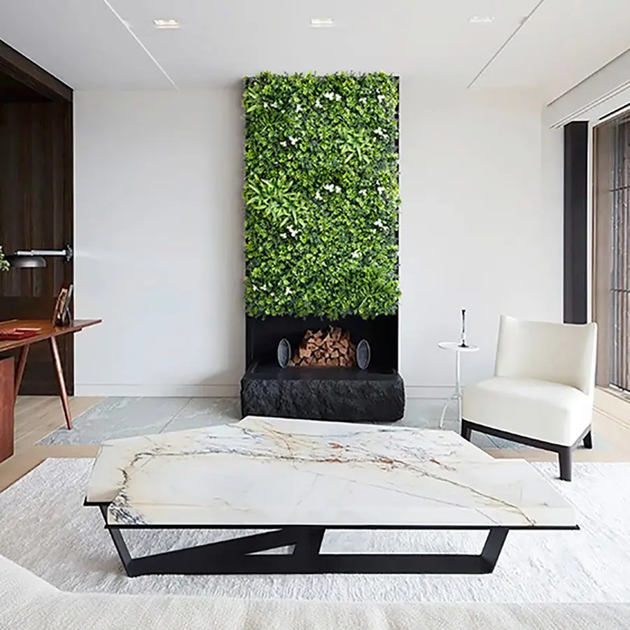 30 Easy and Chic Wall Decor Ideas with Artificial Greenery 3 3. Living Room Wall Decor Ideas
