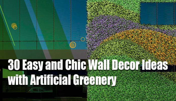 30 Easy and Chic Wall Decor Ideas with Artificial Greenery