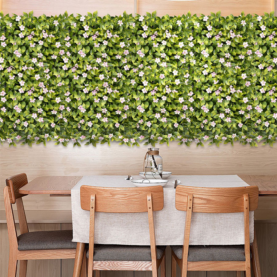 6. faux living wall for dining room