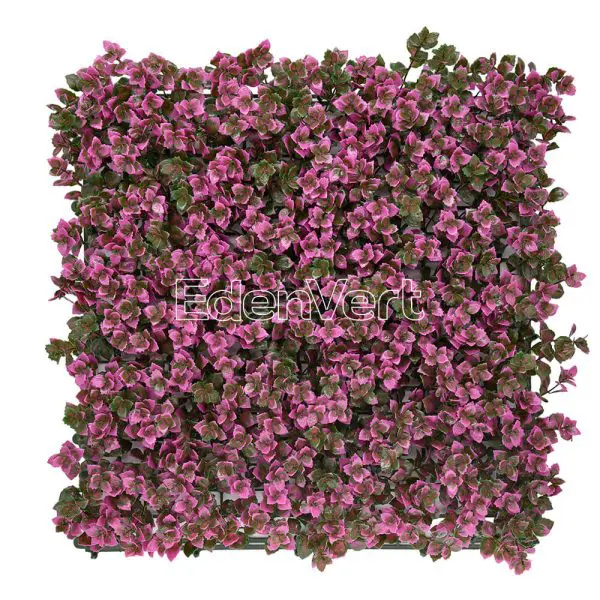 Artificial Purple Pachysandra Hedge Panel