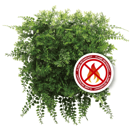 How to Install Artificial Green Wall / Hedge Panels? 13 Fire Retardant-1