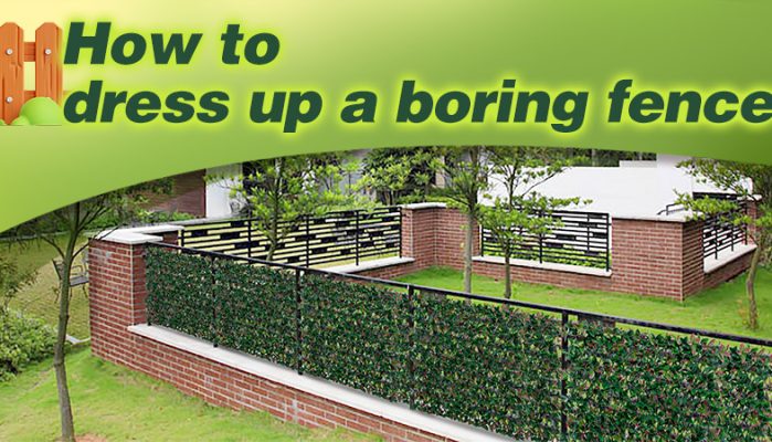 How to dress up a boring fence?