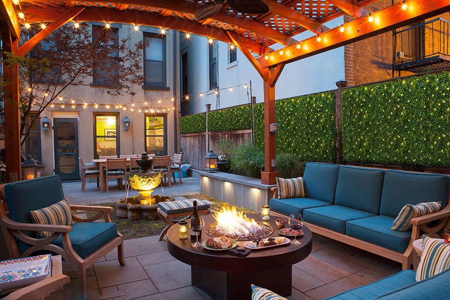 artificial boxwood wall