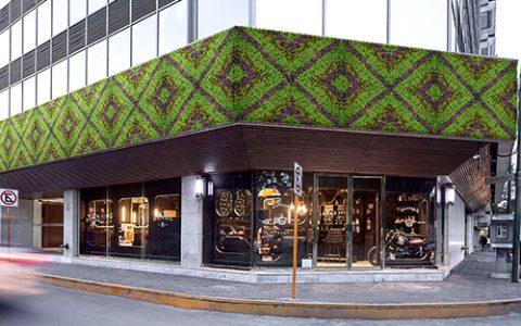 Bar Exterior Artificial Living Wall in London, UK