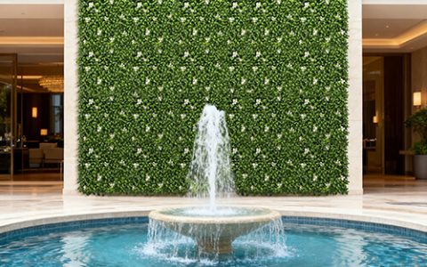 Hotel Reception Greenery Wall in Singapore