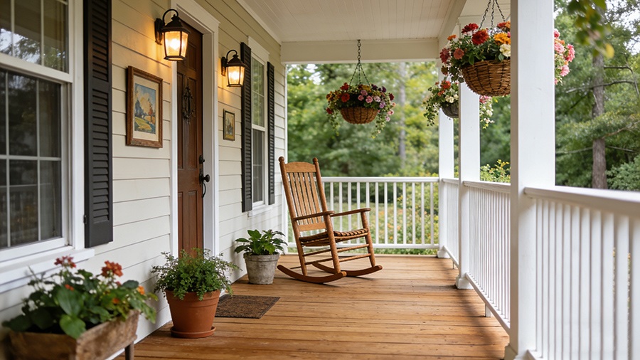 Light up front porch