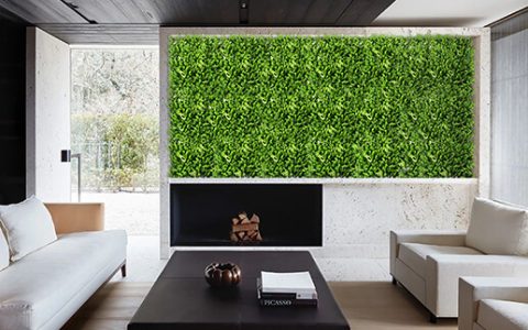 Modern Residential Faux Living Wall Design