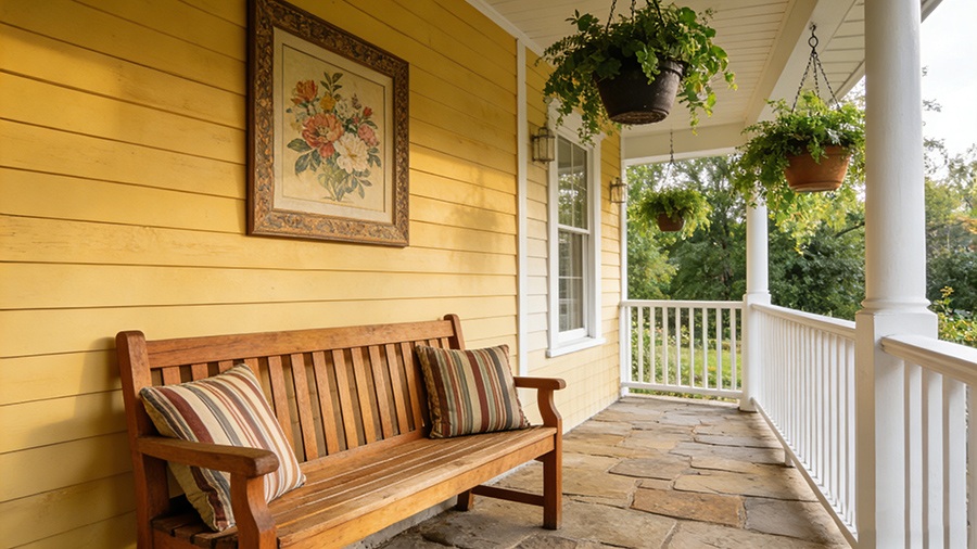 Modern small front porch